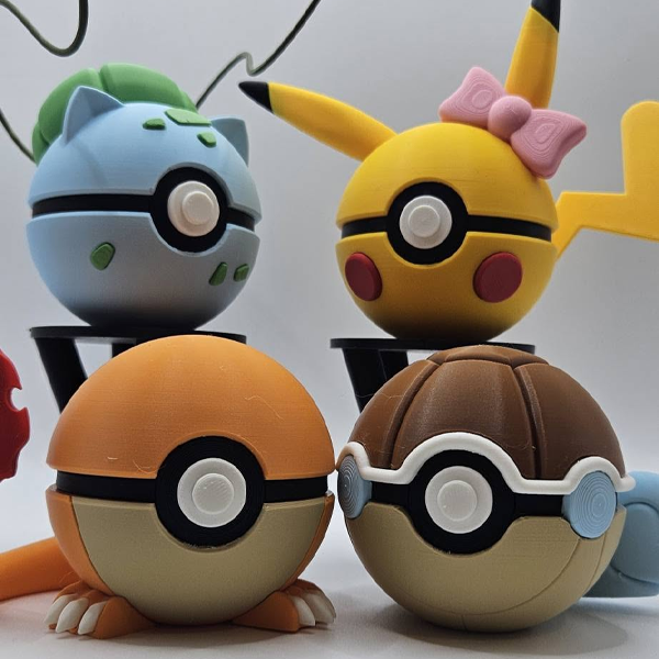 3D Printed Poké Ball Collectibles