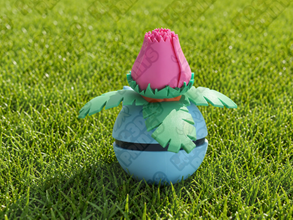 #0002 Ivysaur Inspired Poké Ball
