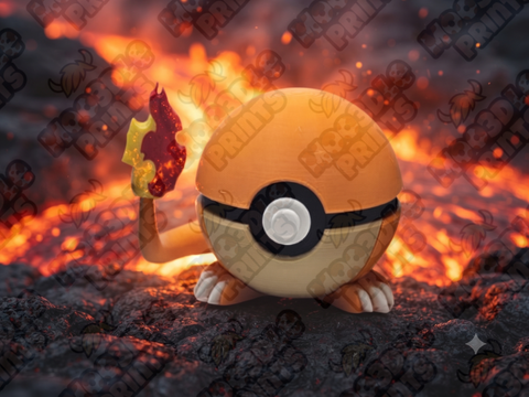 #0004 Charmander Inspired Poké Ball