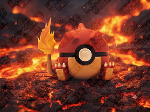 #0006 Charizard Inspired Poké Ball