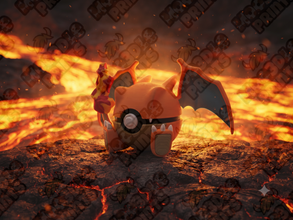 #0006 Charizard Inspired Poké Ball