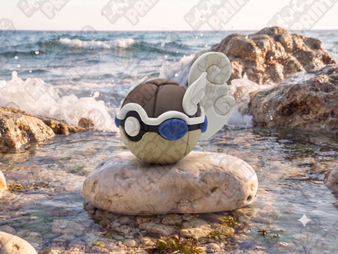 #0008 Wartortle Inspired Poké Ball