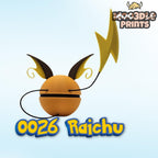 #0026 Raichu 3D Printed Poké Ball | MOO3DLE Prints