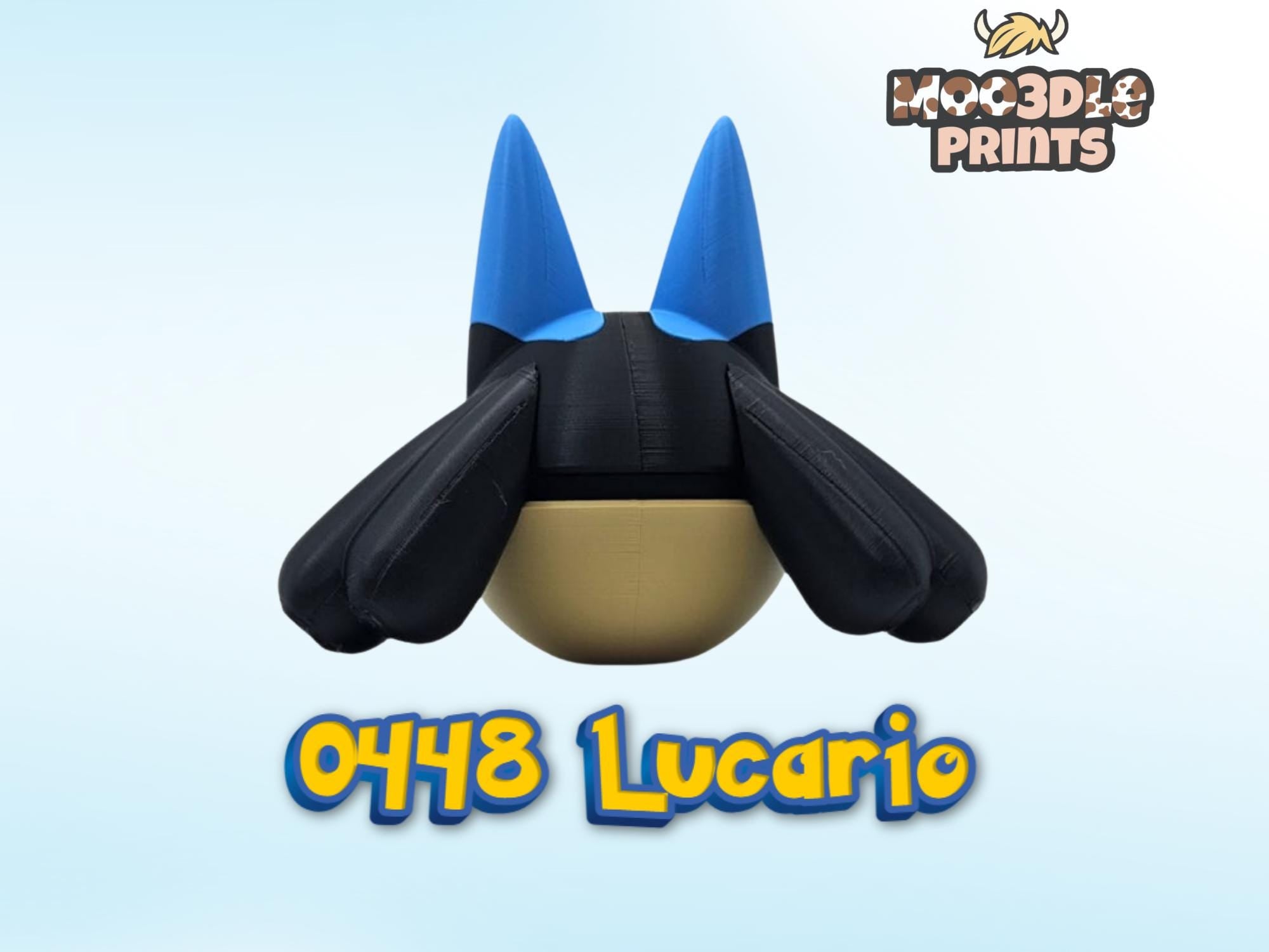 Pokéball 0448 Lucario | Pokémon Inspired 3D Printed Display Figure