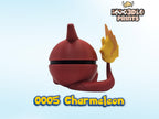 Pokéball 0006 Charizard | Pokémon Inspired 3D Printed Display Figure