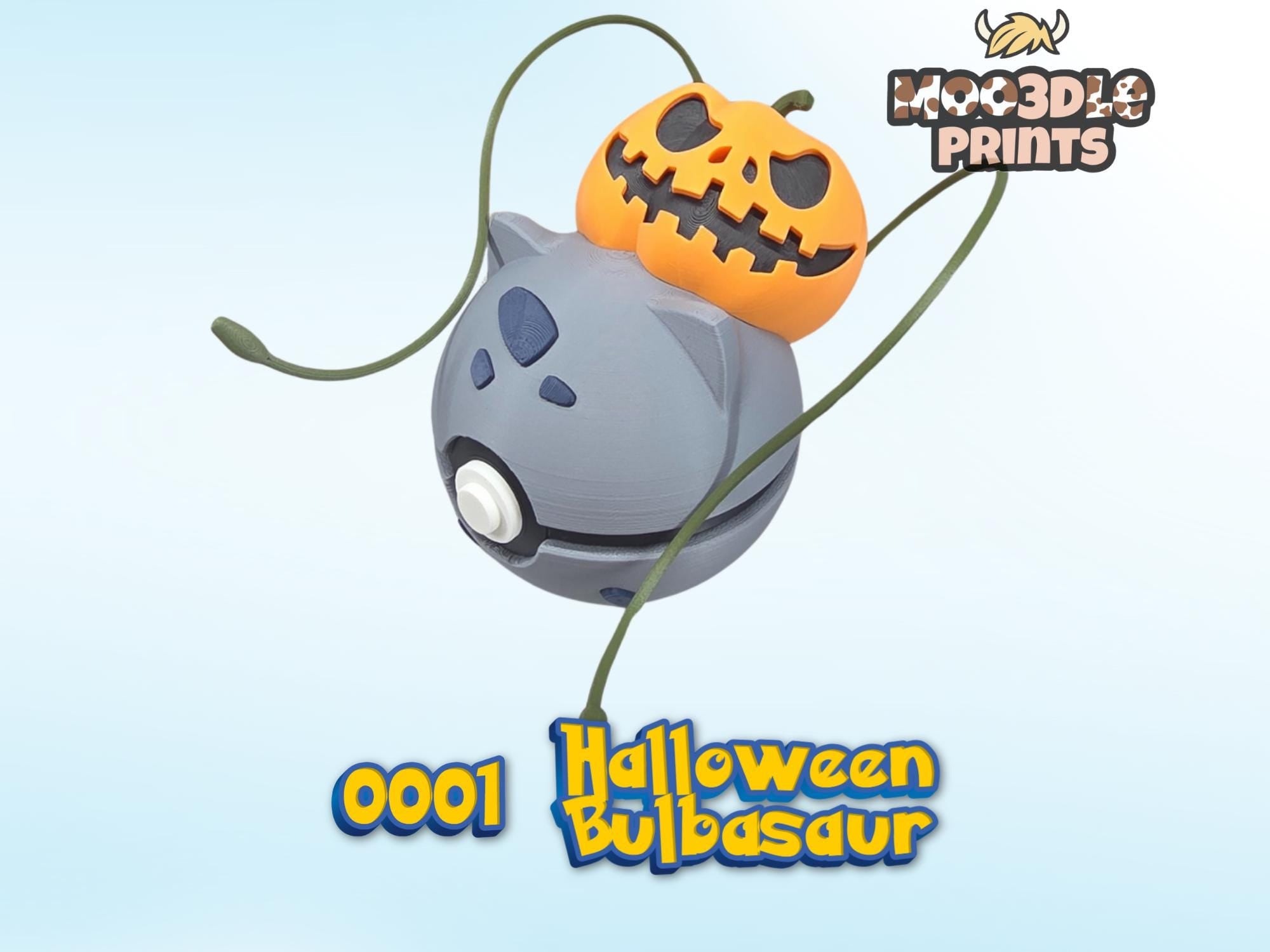 Pokéball 0001 Bulbasaur | Pokémon Inspired 3D Printed Display Figure