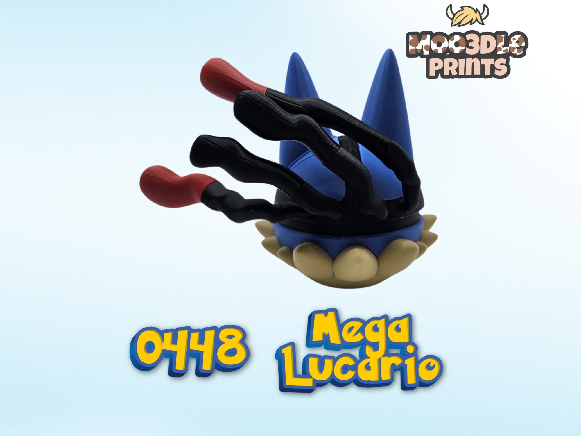 Pokéball 0448 Lucario | Pokémon Inspired 3D Printed Display Figure