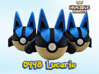 Pokéball 0448 Lucario | Pokémon Inspired 3D Printed Display Figure
