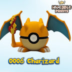 Pokéball 0006 Charizard | Pokémon Inspired 3D Printed Display Figure