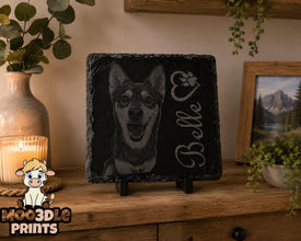 Your Photo Engraved on Slate – Personalised Coaster
