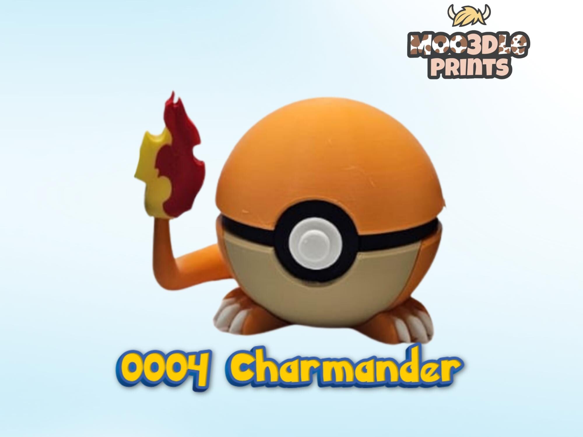 Pokéball 0006 Charizard | Pokémon Inspired 3D Printed Display Figure